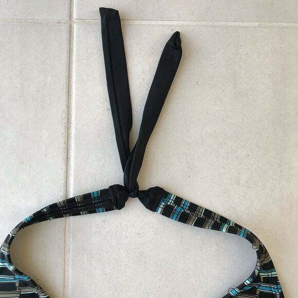 Perry Ellis Print Padded Triangle Bikini Set - Picture 4 of 11